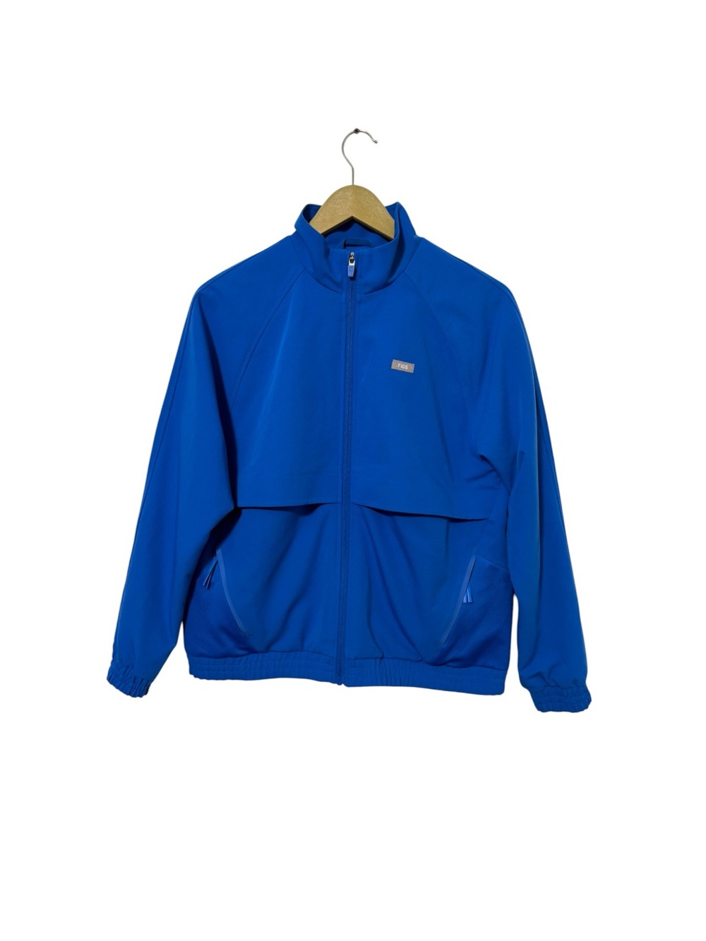 Figs Size Small Blue Full Zip Sydney Scrub Jacket Nurse Doctor Travel Colorful